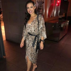 Snake Skin Print dress